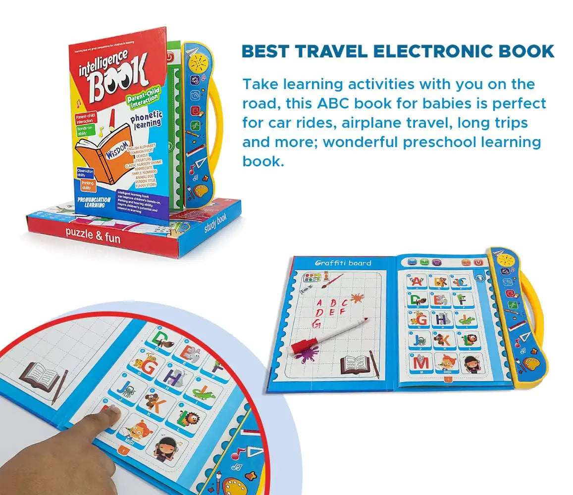 Interactive Children Book -Musical English Educational Phonetic Learning Book for 3 + Year Kids Toddlers AC (Intelligence study Book)