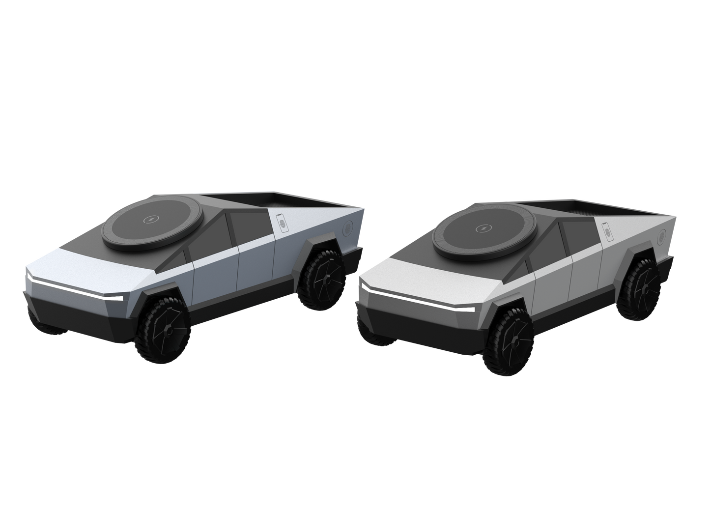 NEW 3-in-1 Cybertruck Inspired Wireless Charging Station.