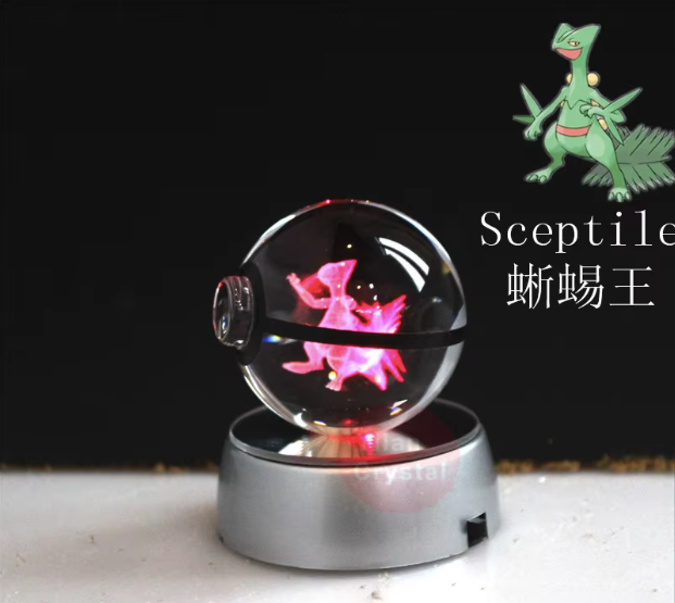 Night Light Jelly Fish Crystal Ball