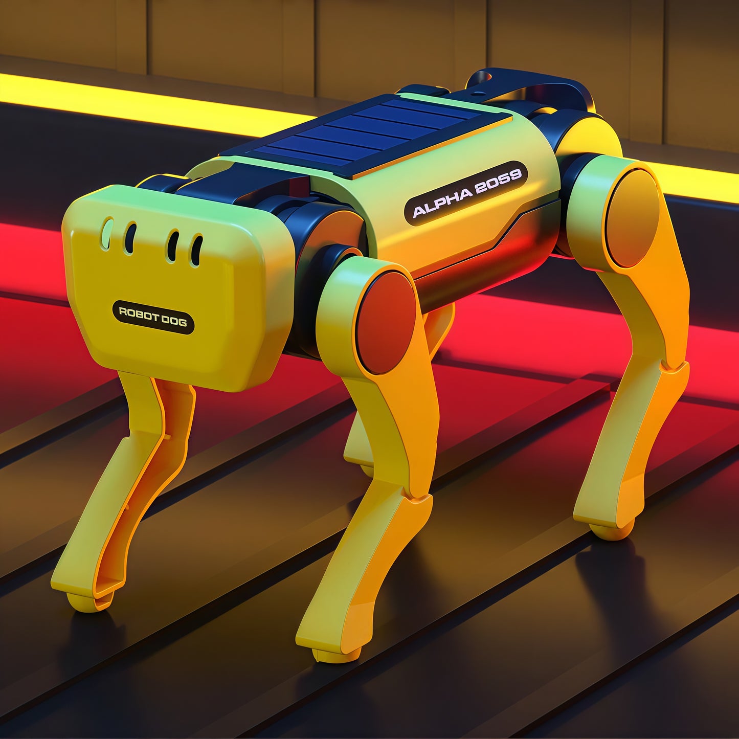 AASolar Power Robot Dog Toy