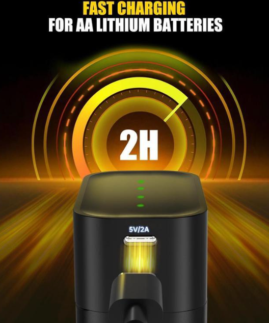 Rechargable AA Batteries Charger