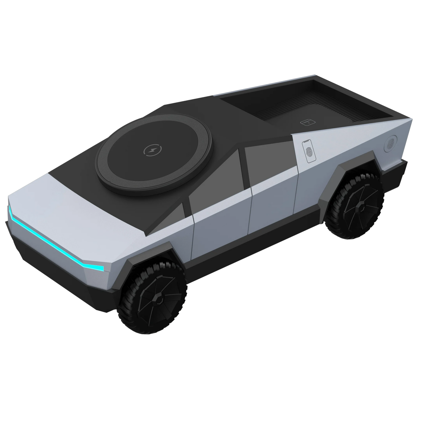 NEW 3-in-1 Cybertruck Inspired Wireless Charging Station.